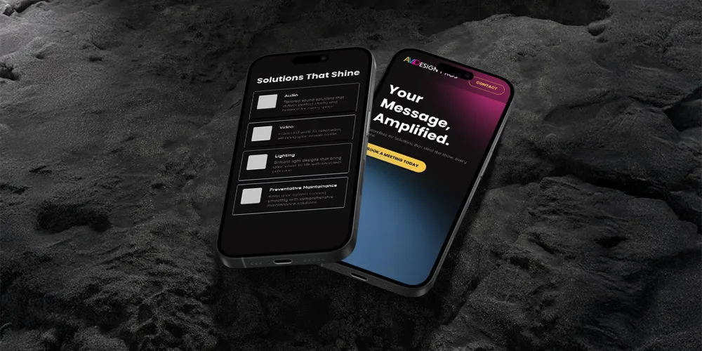 Landing page copy for AV Design Pro, one of Nilmari's copywriting clients.