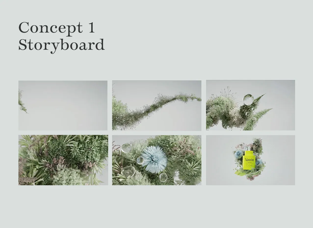 Tricoci motion graphics and video by designity storyboard with video clips