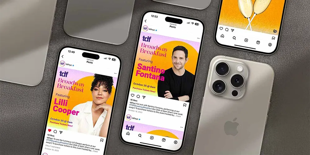 Social media graphic design for tdf, one of Siho's creative project.