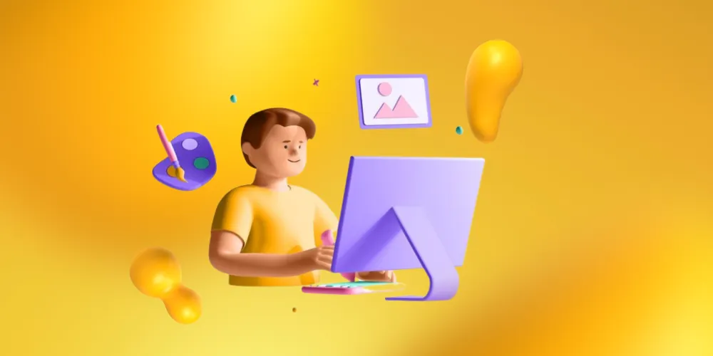 A man researching on a computer for "how does white label SEO compare to alternatives?"