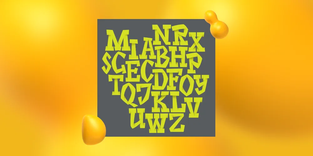 An example of confusing typography. Text should always be legible and easy to read at a glance.