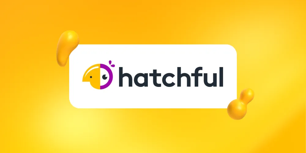 Logo for Hatchful, an AI logo design tool.