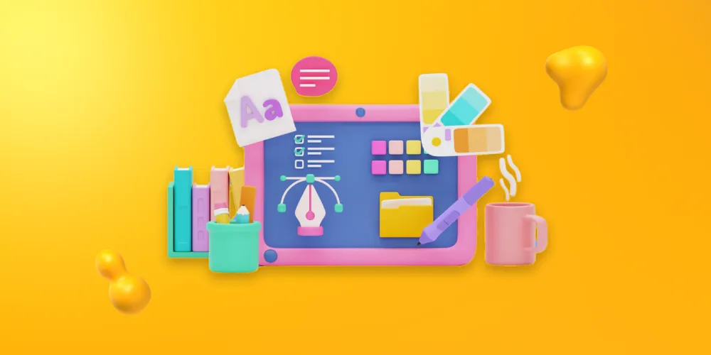 Elements of graphic design software. A professional looking logo and visuals builds trust in a real estate brand.