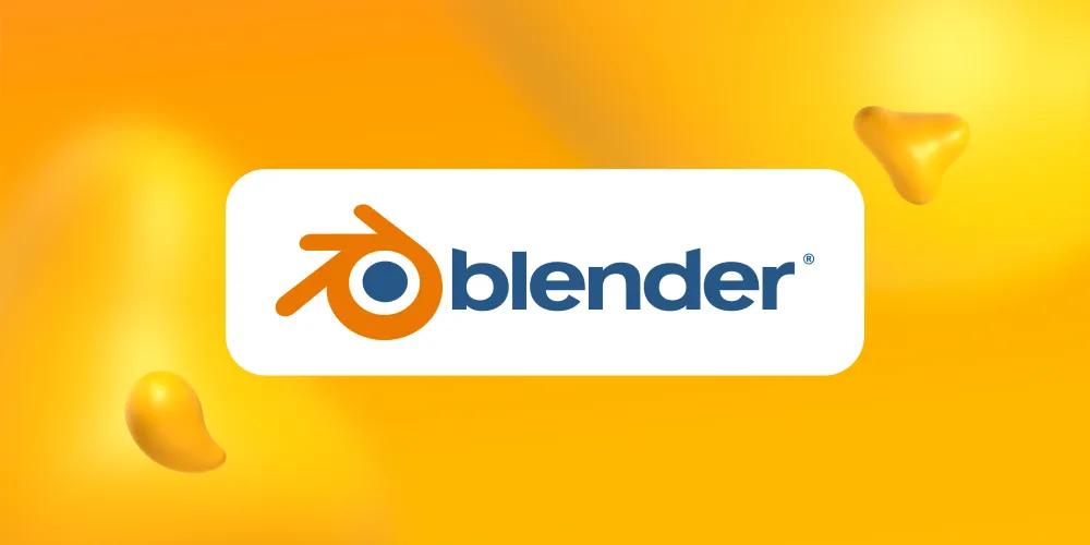 Logo for Blender, a leading motion graphics tool.