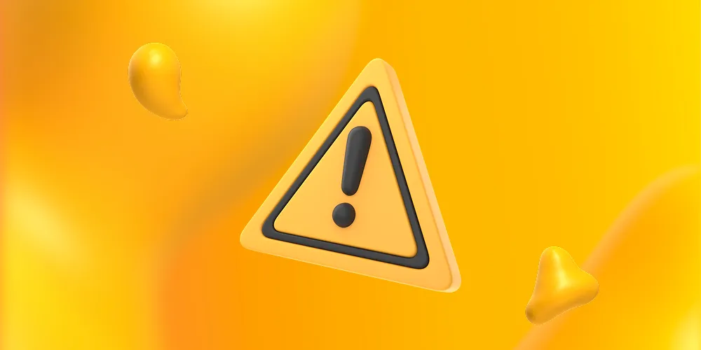 A big yellow yield sign. Creating urgency with your copy and design helps increase hotel bookings on your website.