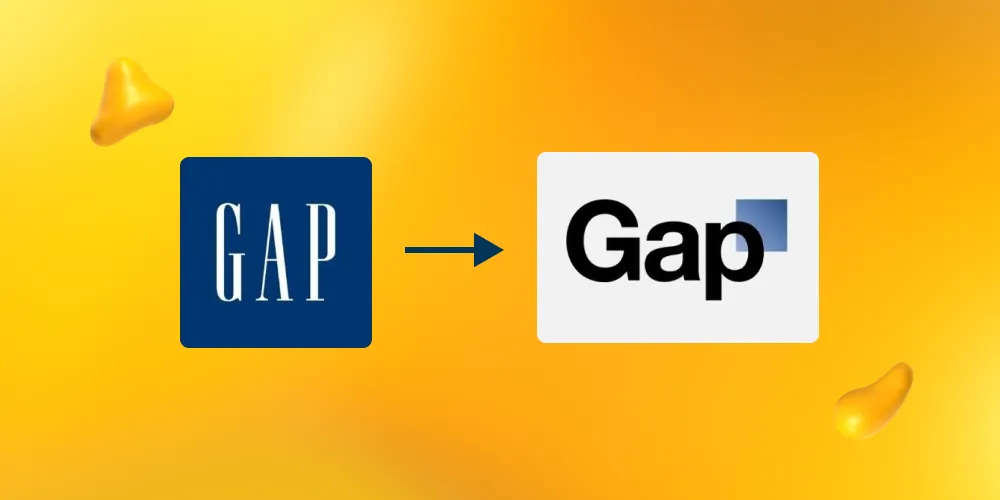 Old and new logo for Gap.