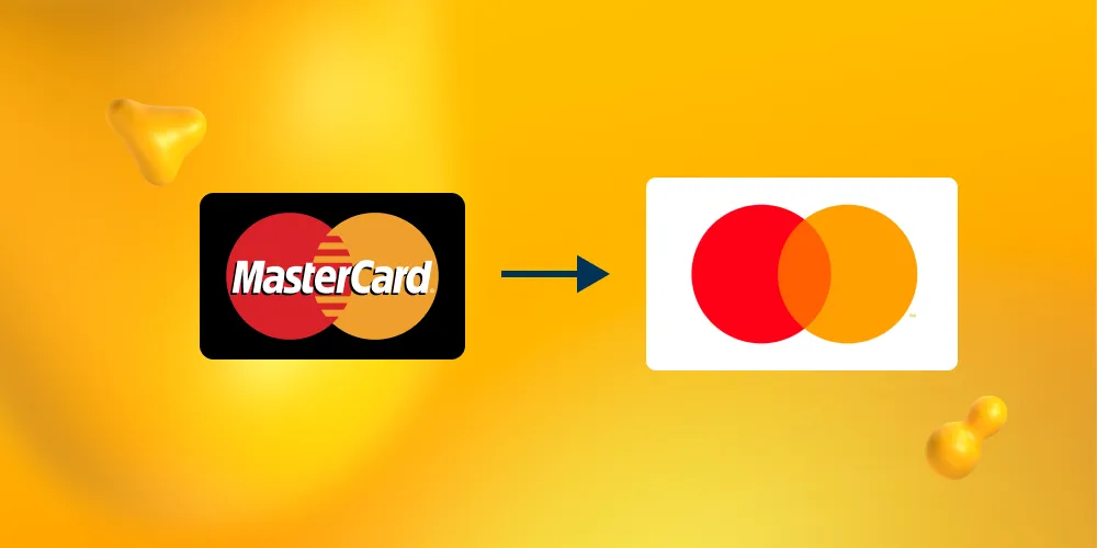 Old and new logo for Mastercard.