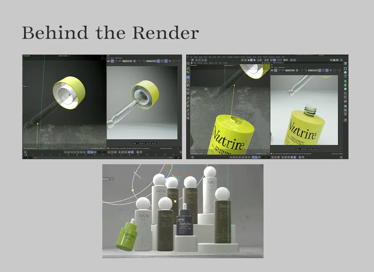 tricoci packaging and labels by designity rendering process photos