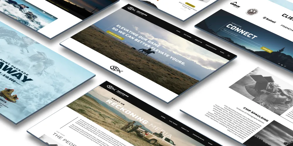 Web design for Reckoning Media