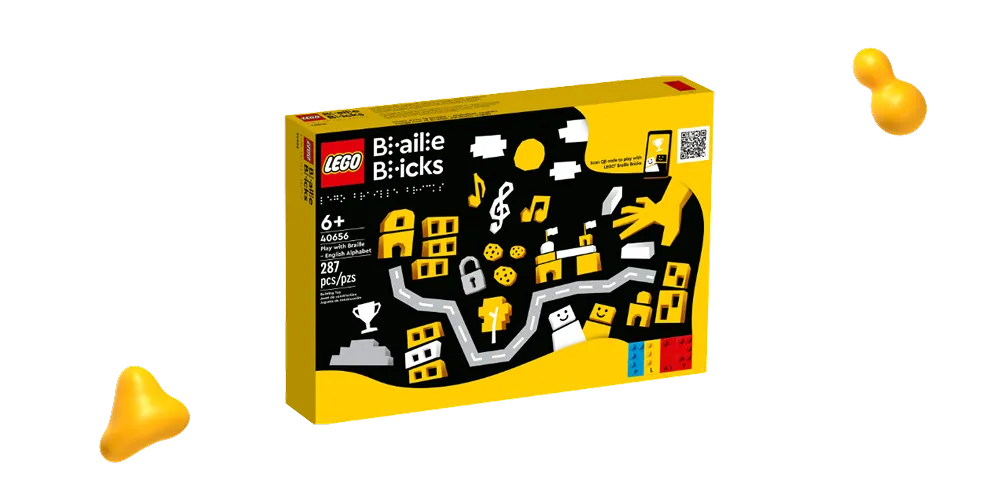 Packaging for Lego's Braille Bricks