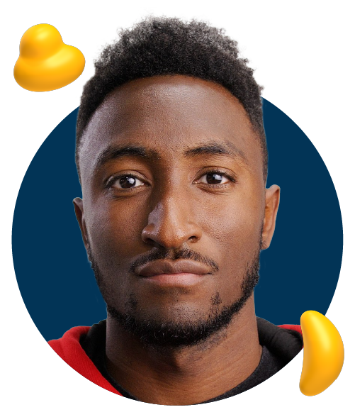 Marques Brownlee (MKBHD) – Marques Brownlee, tech YouTuber and pro frisbee player.