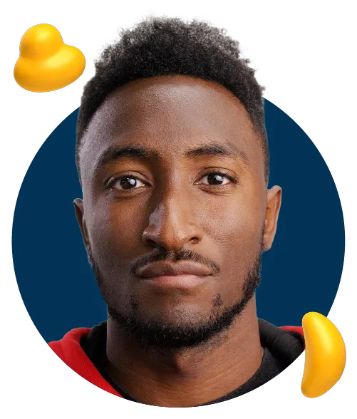 Marques Brownlee (MKBHD) – Marques Brownlee, tech YouTuber and pro frisbee player.