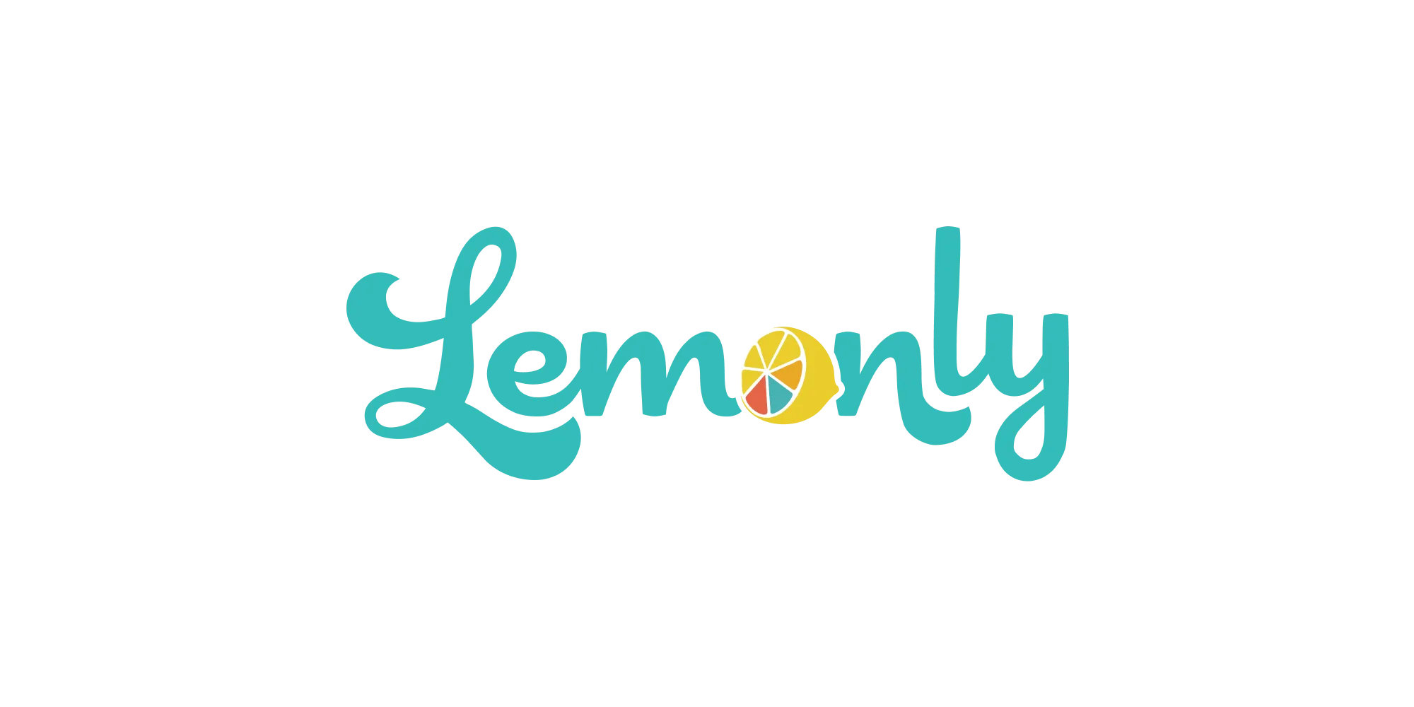 Lemonly infographic agency logo in teal script with a lemon slice replacing the “o.”