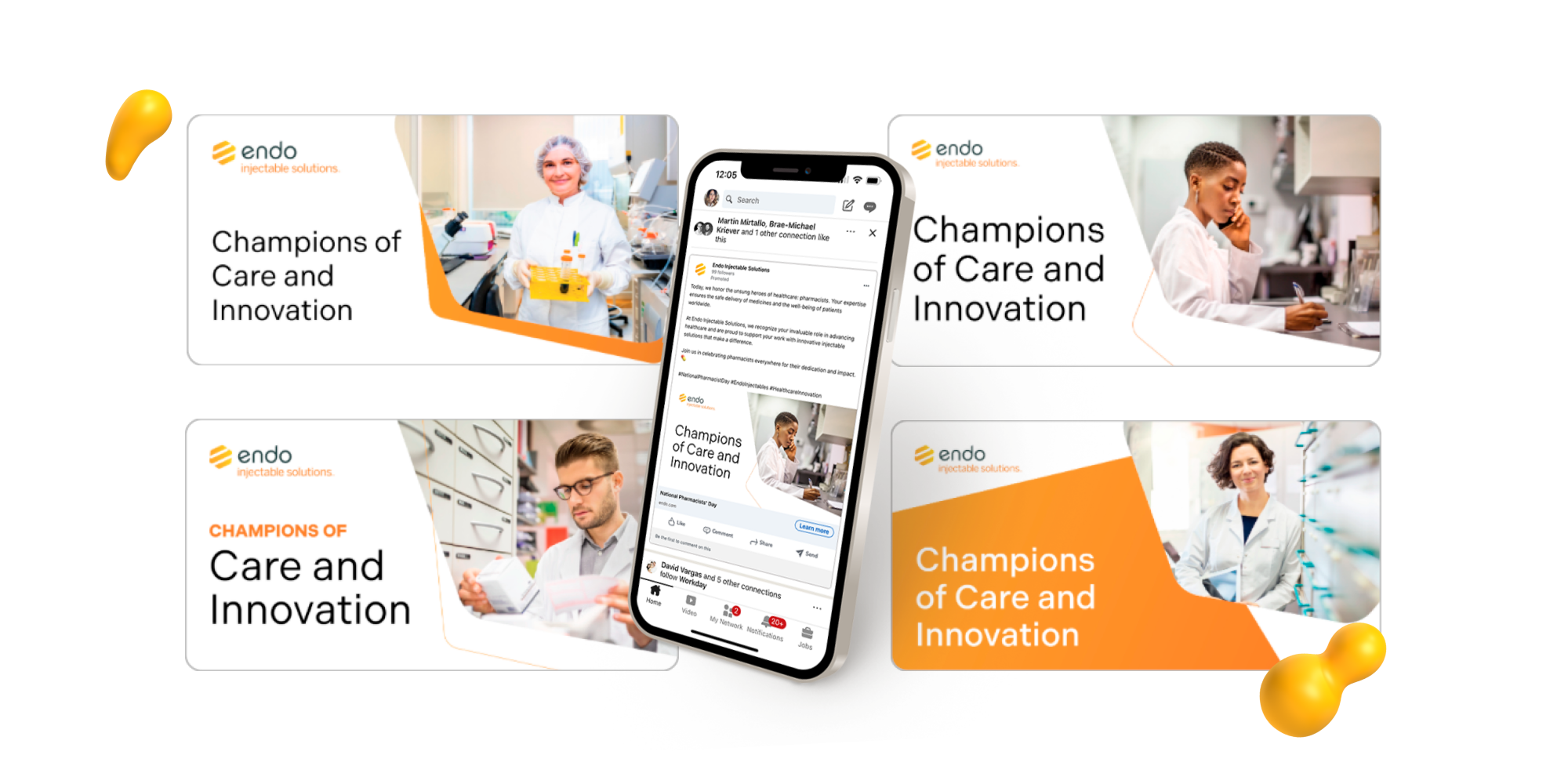 Endo Injectable Solutions Champions of Care and Innovation posts