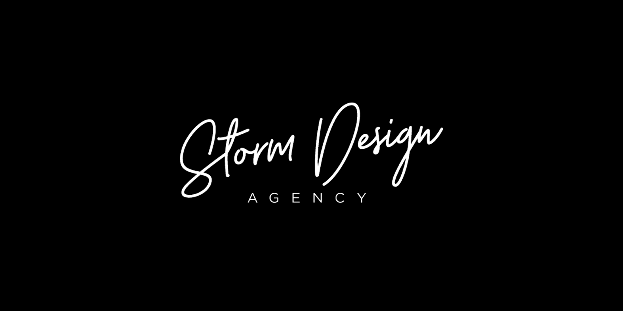 Storm Design Agency logo — Australian print design studio specializing in brochures, posters, and event collateral.
