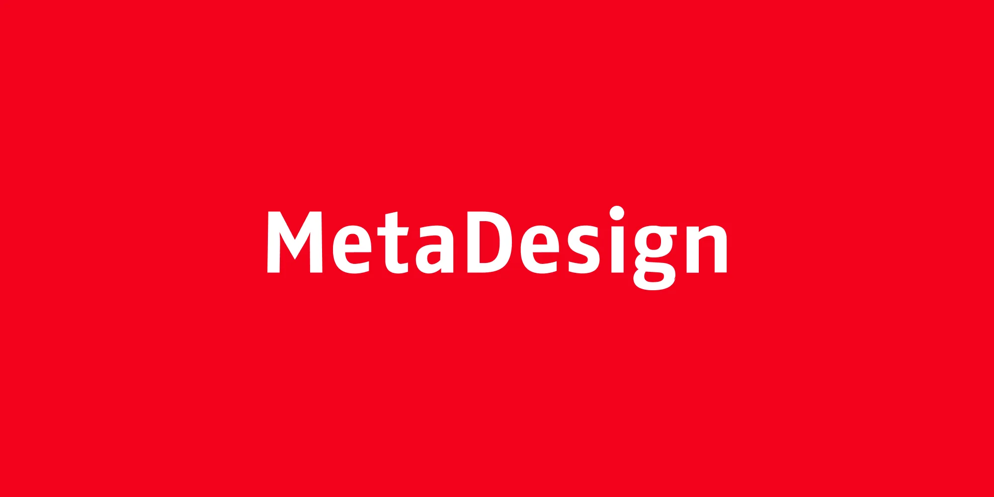 MetaDesign logo – global branding and graphic design agency known for visual identity systems