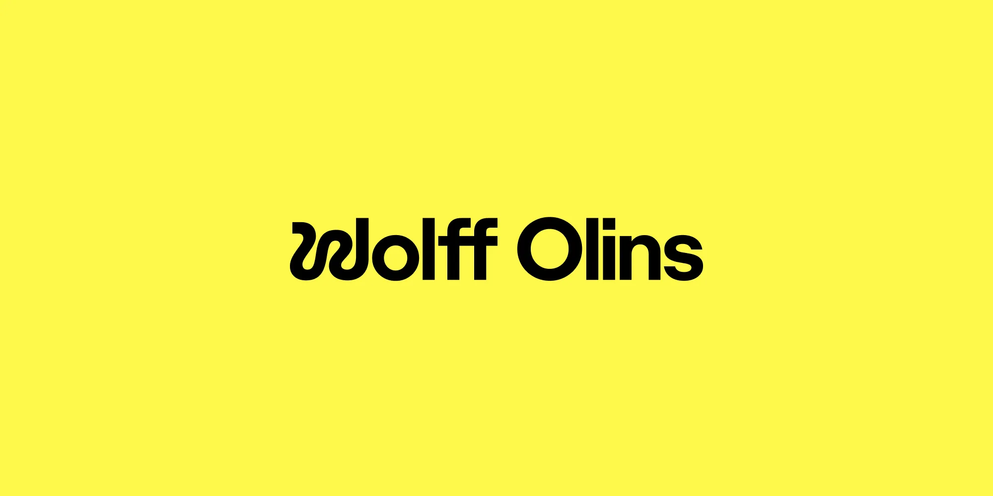 Wolff Olins logo – global branding and graphic design agency known for iconic brand identities