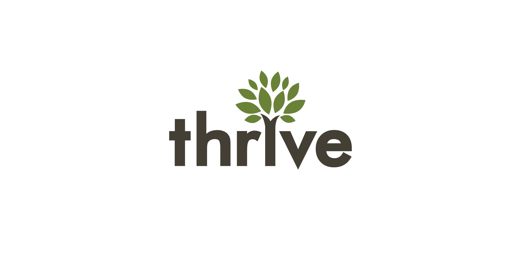 Thrive Internet Marketing Agency logo – Green and brown Thrive logo with a tree-shaped “i.”