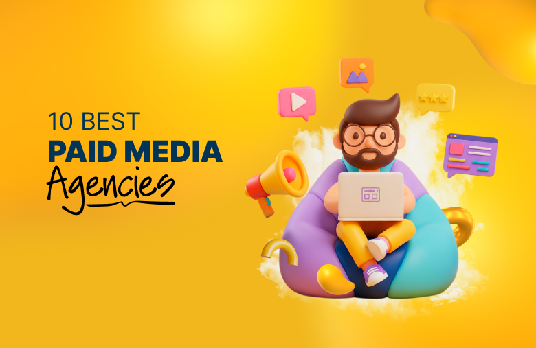 10 best paid media agencies with 3D digital marketer illustration