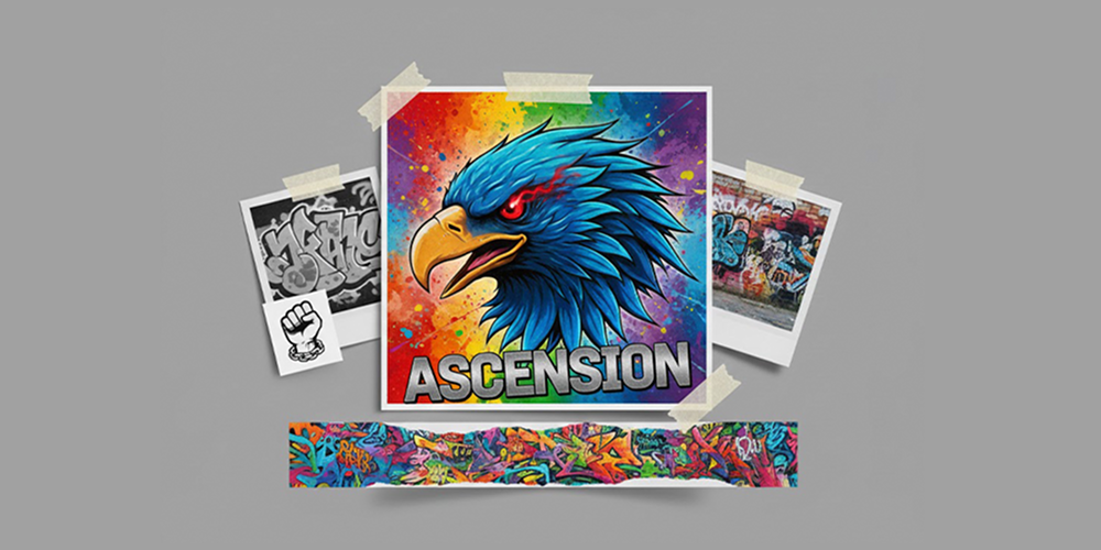 Creative logo inspiration from street art and graffiti with bold illustration and expressive color