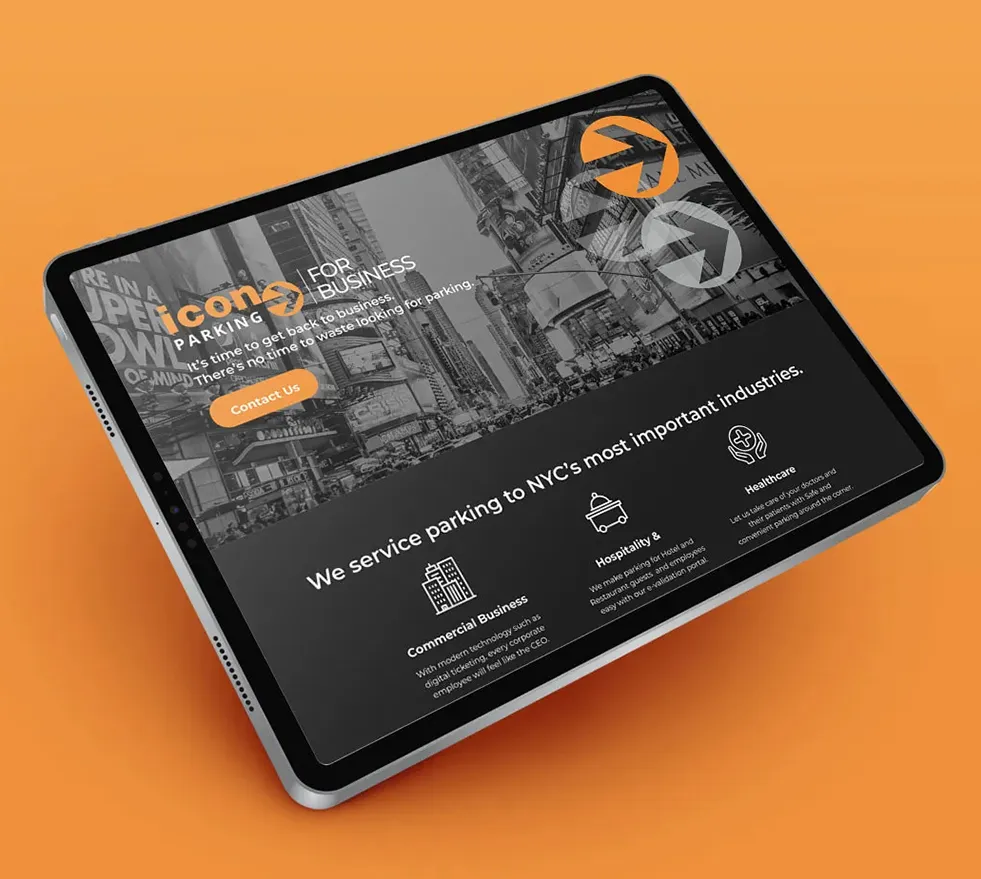 Website Design & Coding for Icon Parking