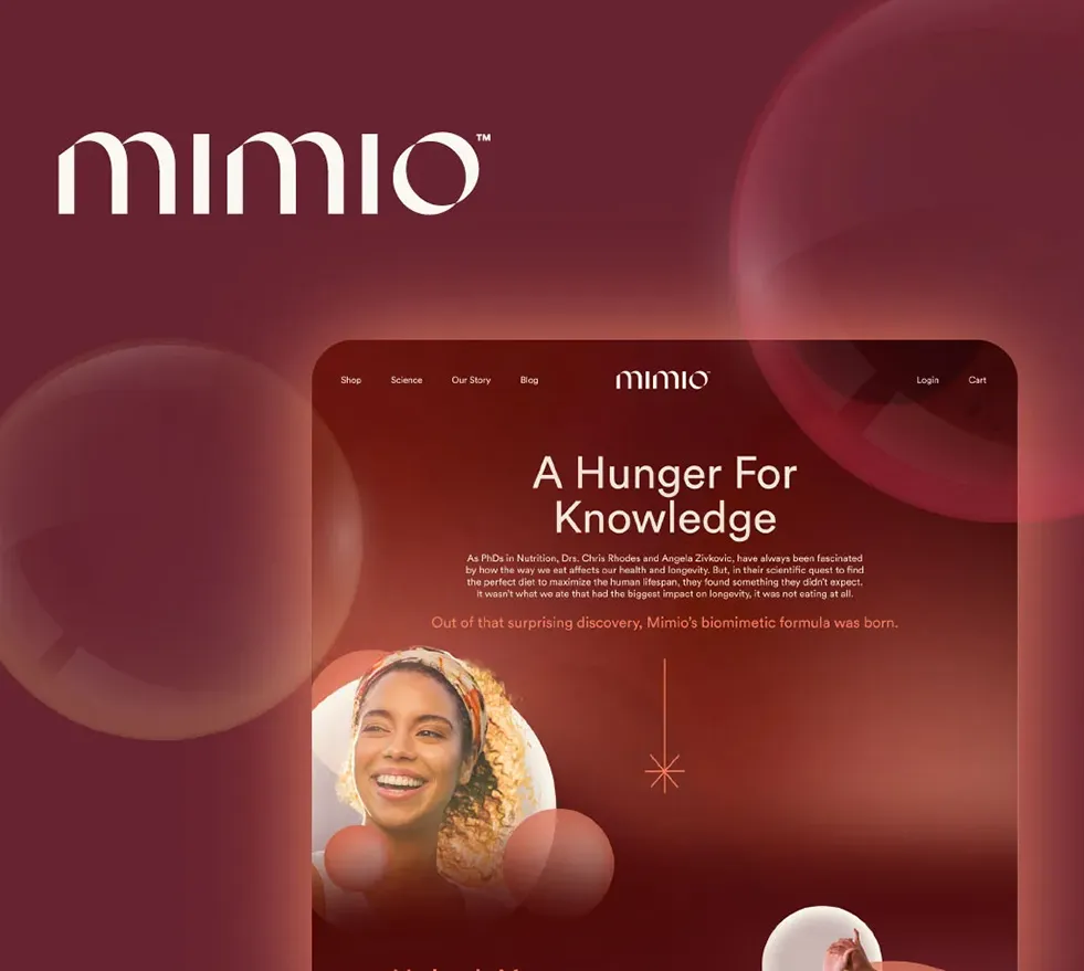 Website Design & Coding for Mimio