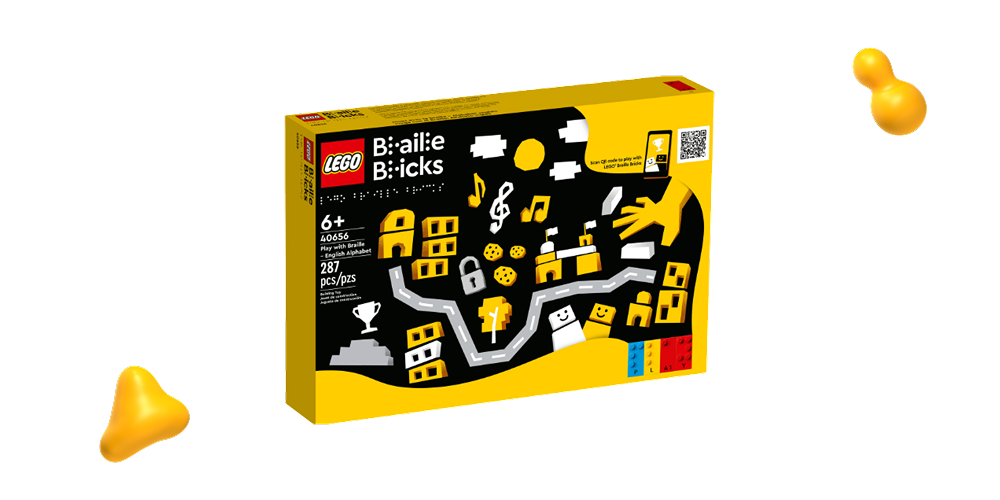 Packaging for Lego's Braille Bricks