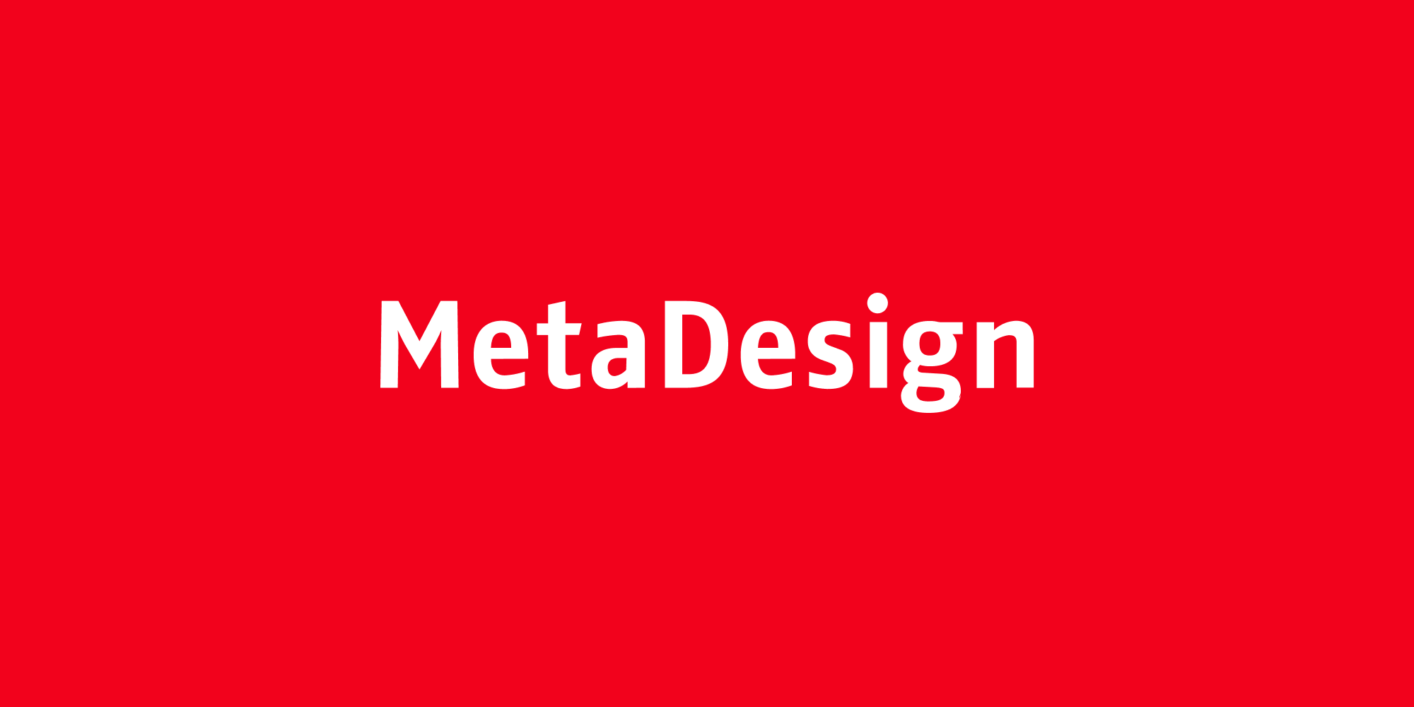 MetaDesign logo – global branding and graphic design agency known for visual identity systems
