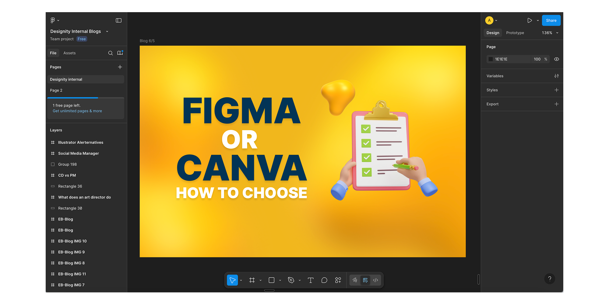 Screenshot of Figma interface