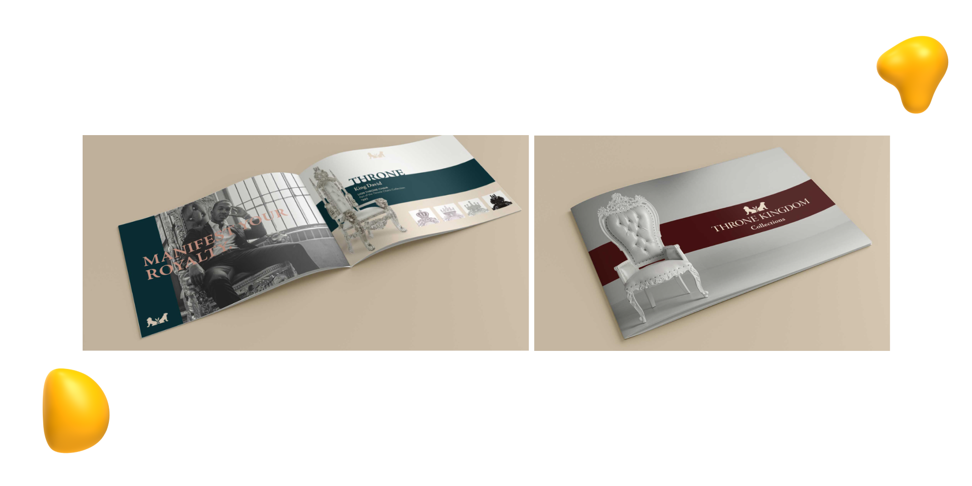 Designity brochure design project for client Throne Kingdom