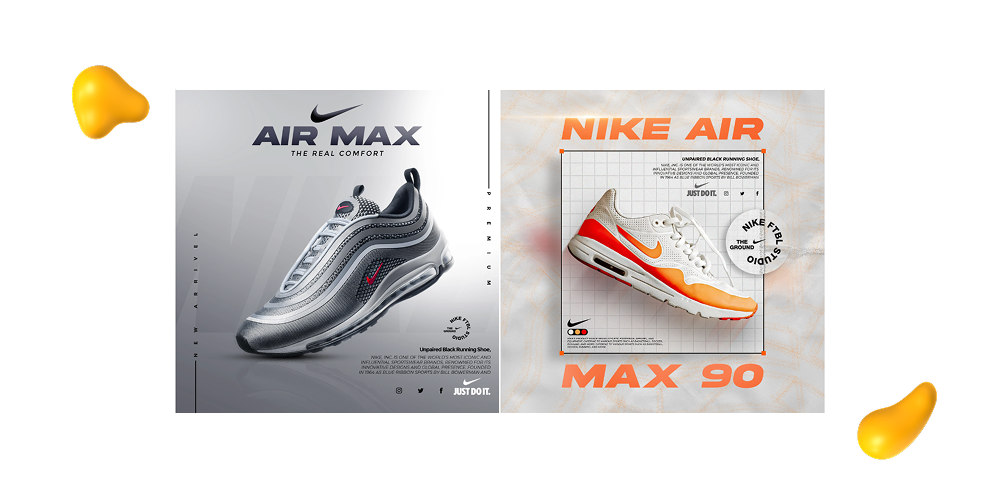 Poster-style brochure from Nike