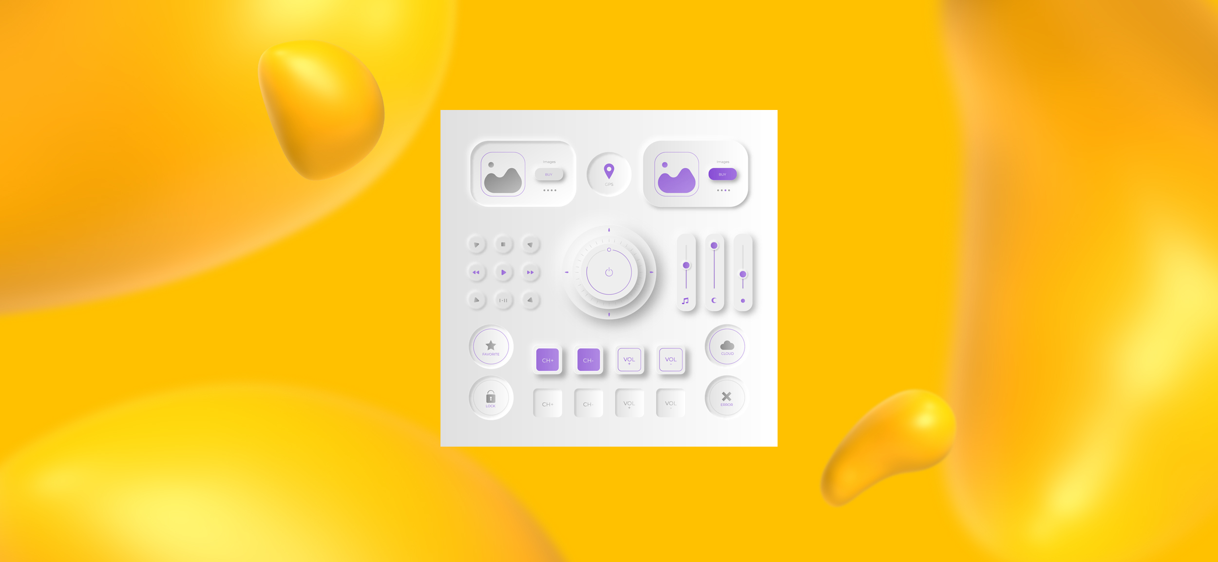 An example of neumorphism, one of Designity's predictions for mobile app design in 2025.