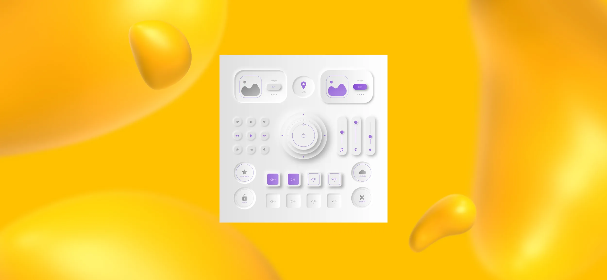 An example of neumorphism, one of Designity's predictions for mobile app design in 2025.