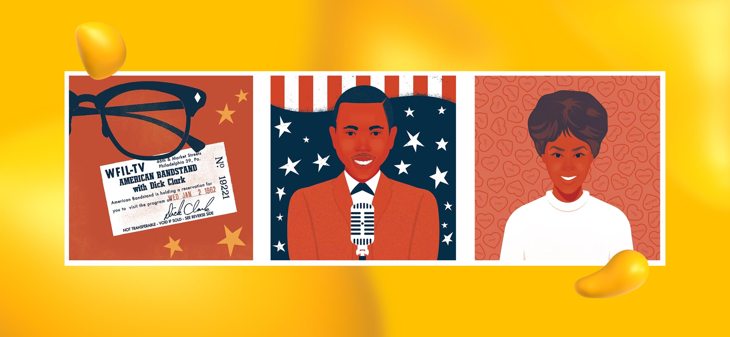 Illustrations for "Divided, We Danced," J.D.'s personal blog