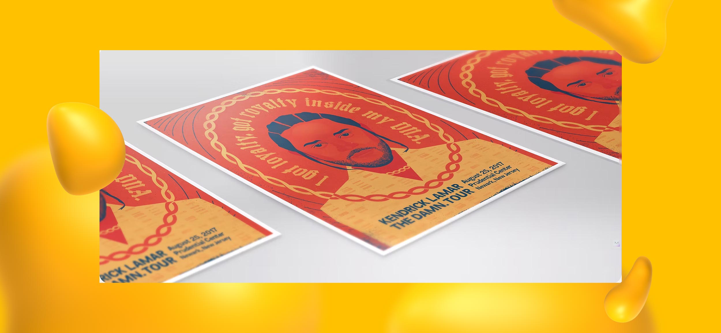 Poster design commissioned by Kendrick Lamar, one of J.D.'s creative projects.