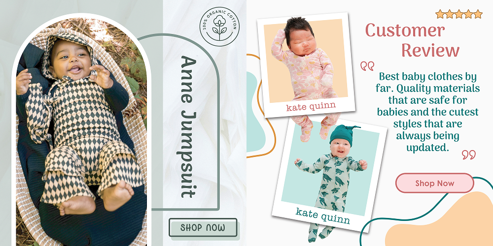 Ad design for Kate Quinn, one of Amena's design projects.