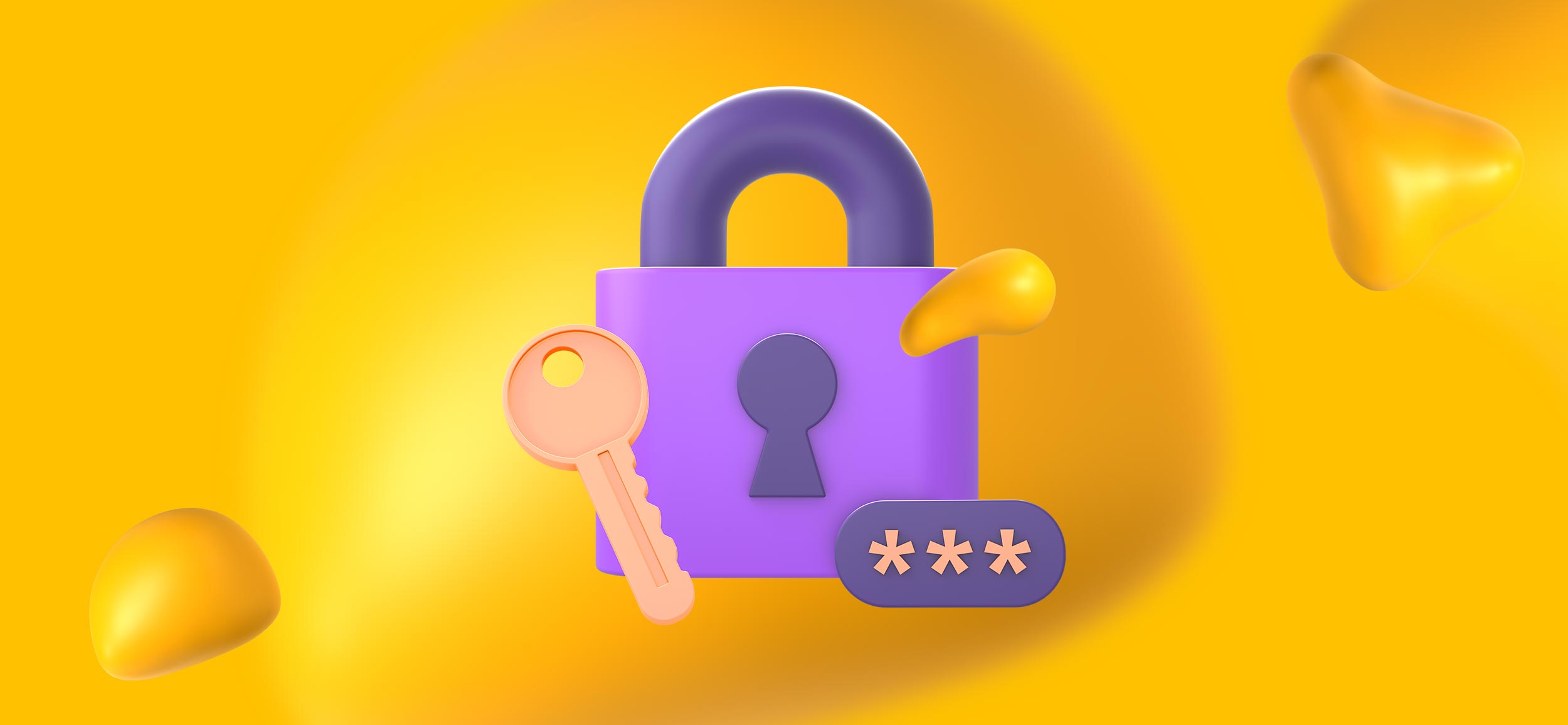 A purple padlock with a key resting in front of it, or UI design secrets every design should know.
