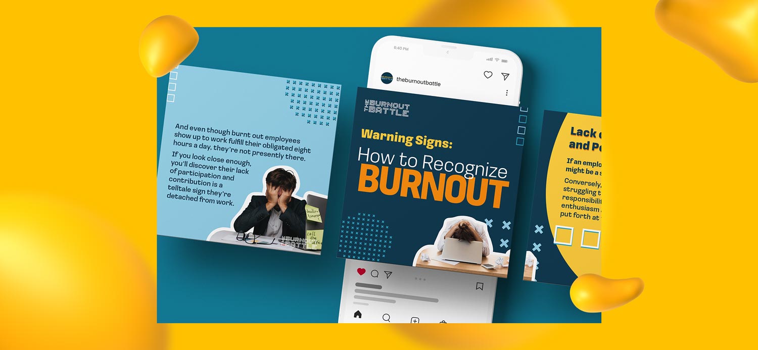 Social media carousel for a fictional brand