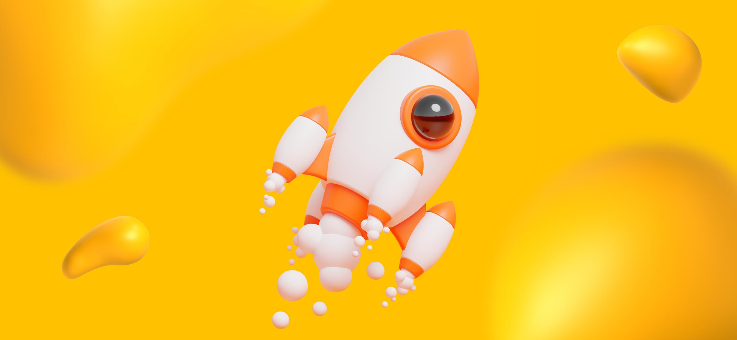 An orange and white rocket. Can Google Gemini boost my marketing strategies?