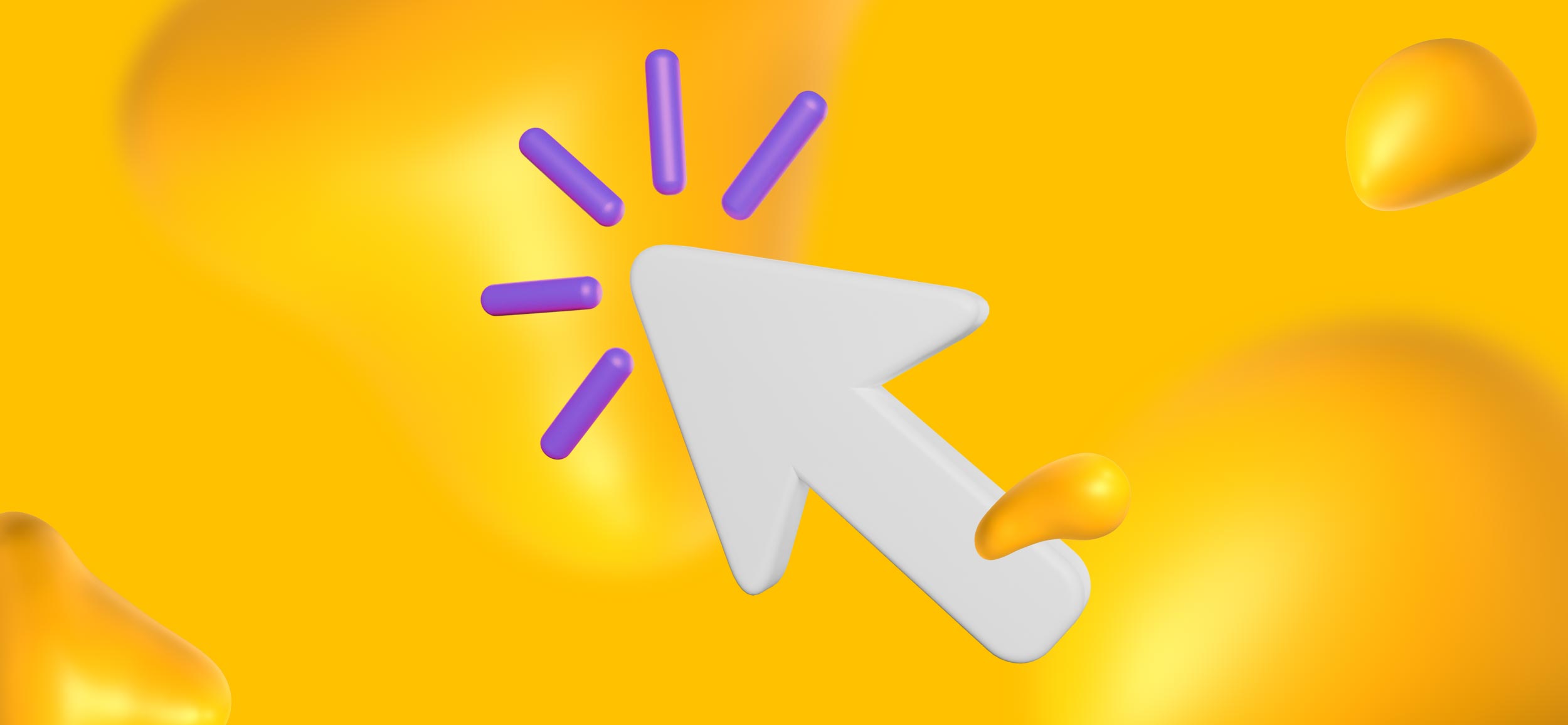 An arrow clicking, for click-worthy content for your LinkedIn Spotlight Ads.