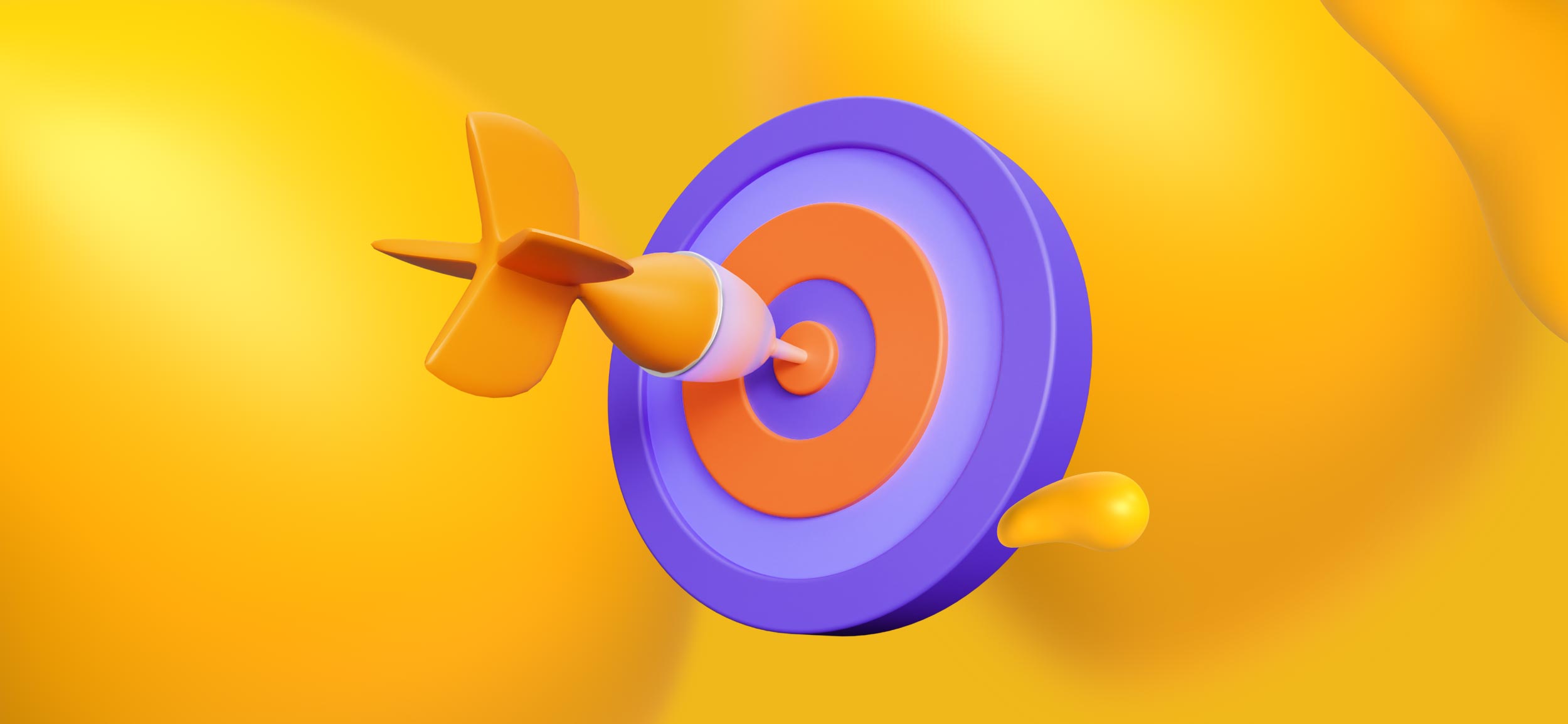A target with a dart in its bullseye, for setting precise goals.