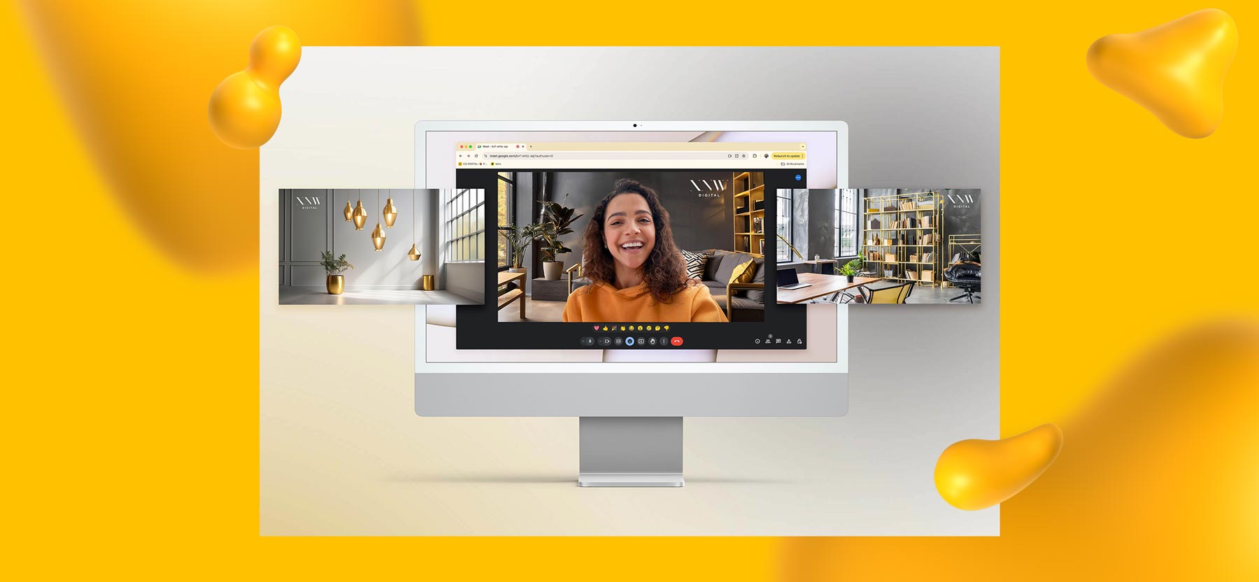 Zoom background design for XNW Digital