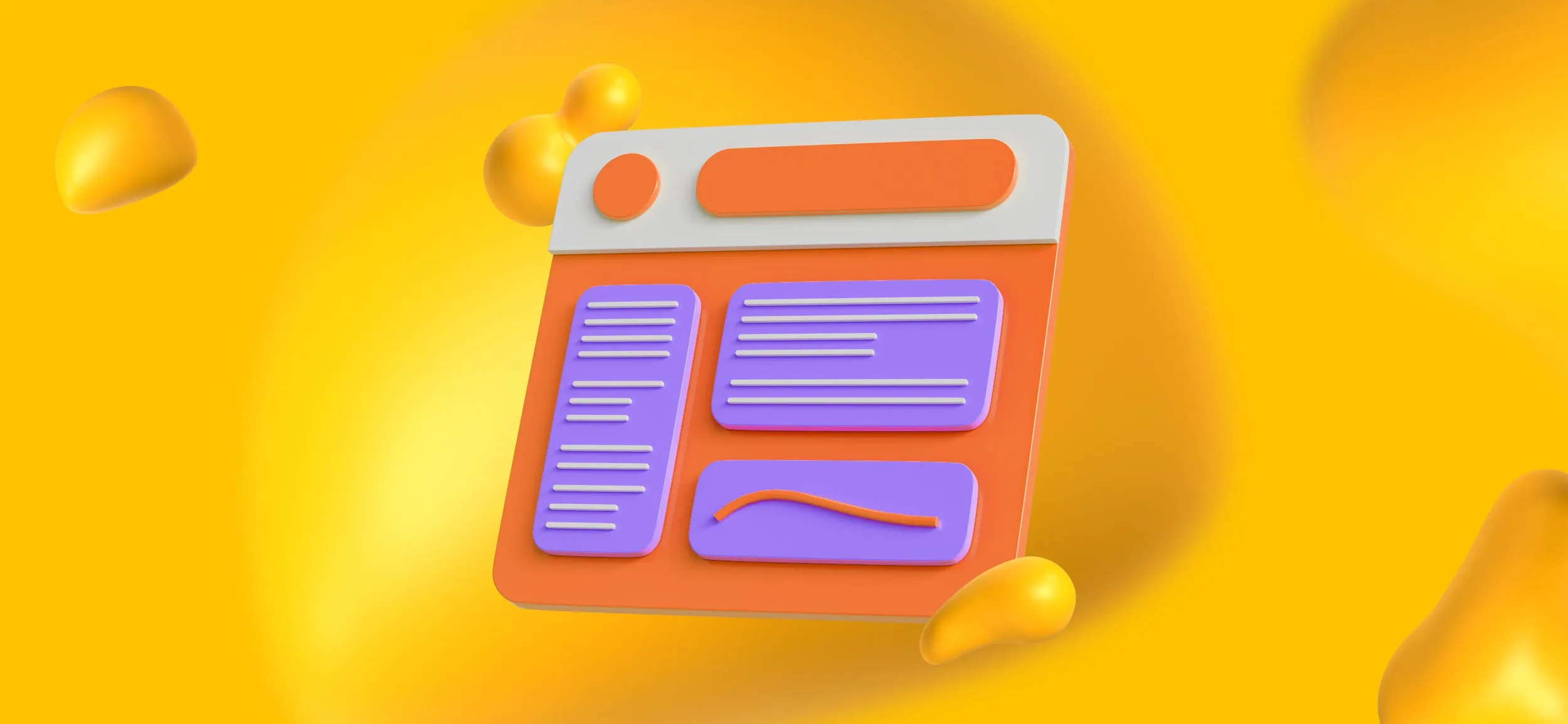 A webpage, for using white space, a creative web design tip.