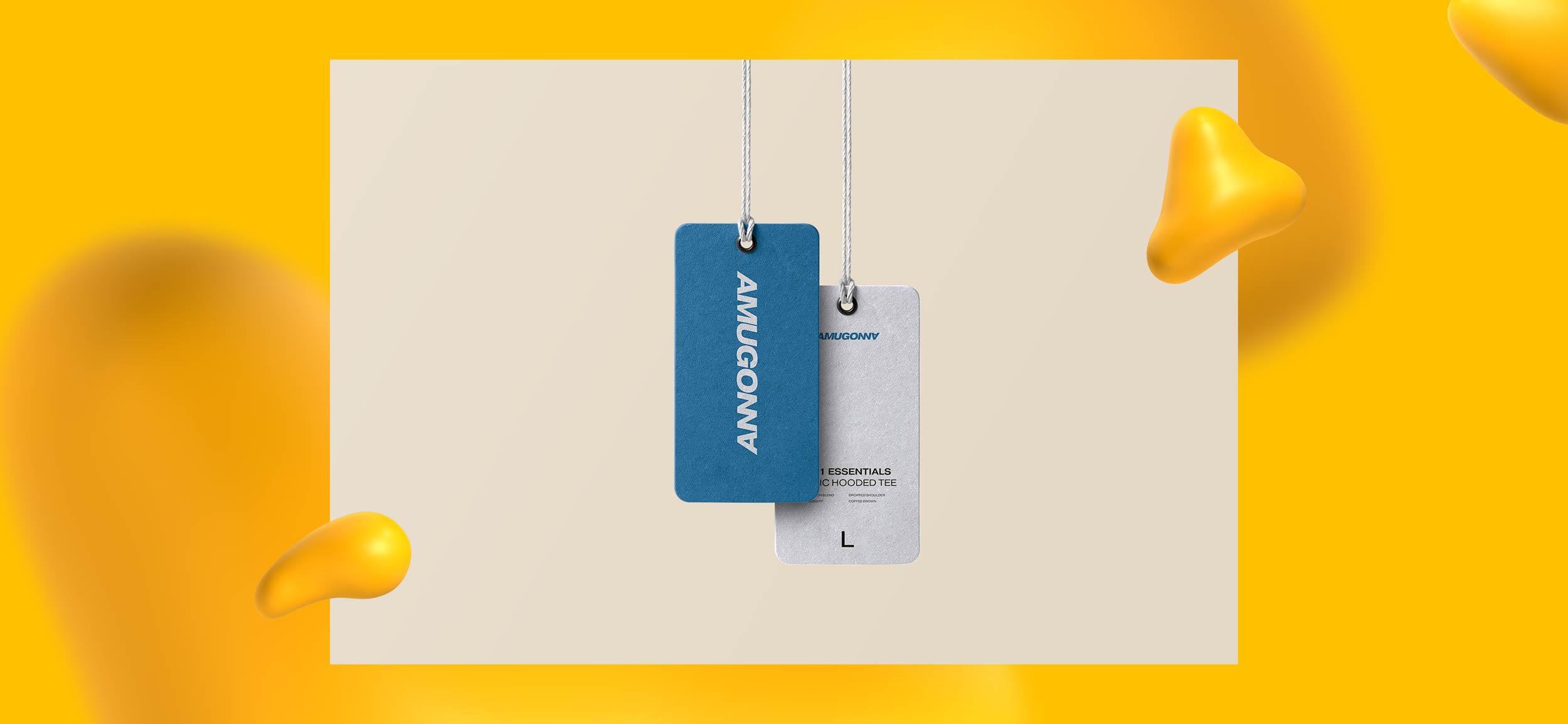 Label and tag design for Amugonna, one of Brian P's creative projects.