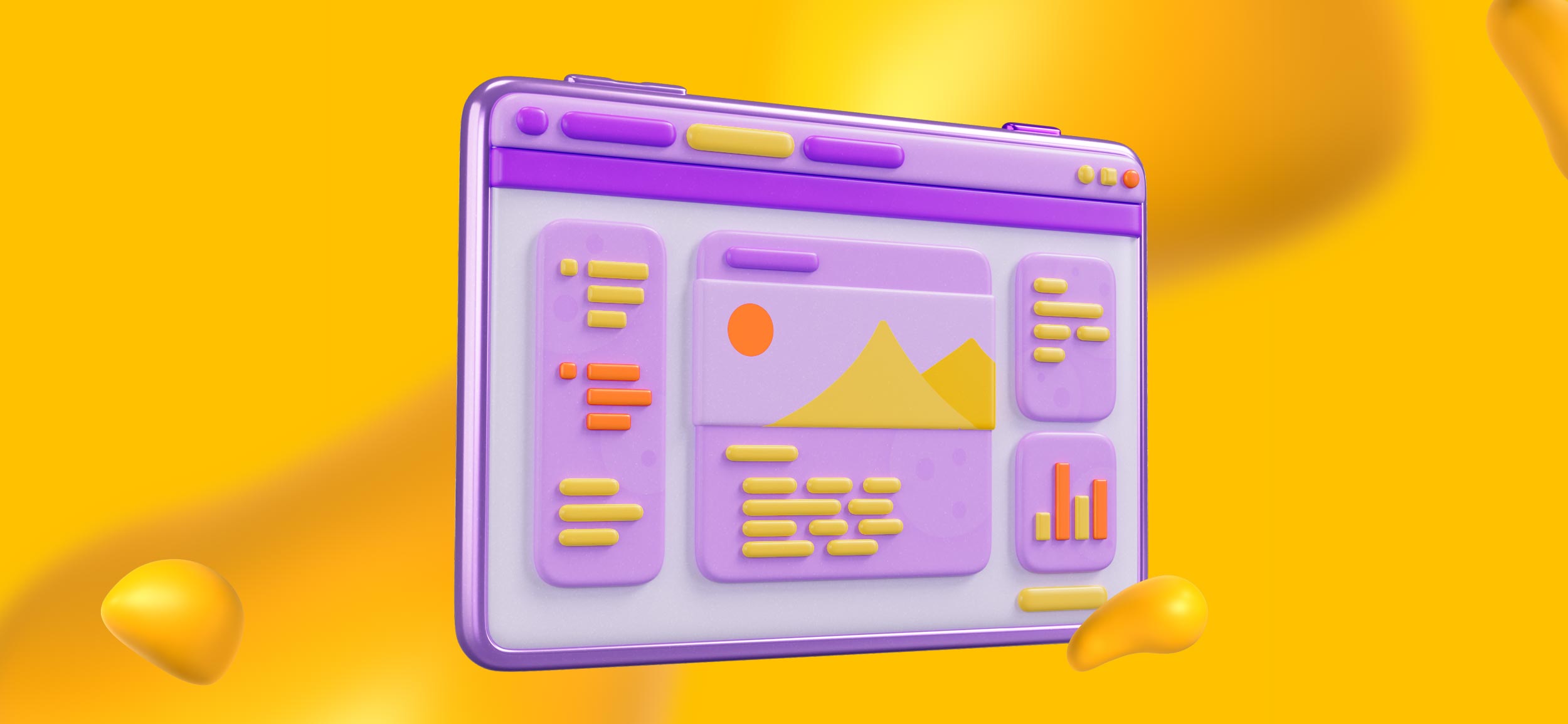 A monitor showing web design software for "understanding UI and UX design."