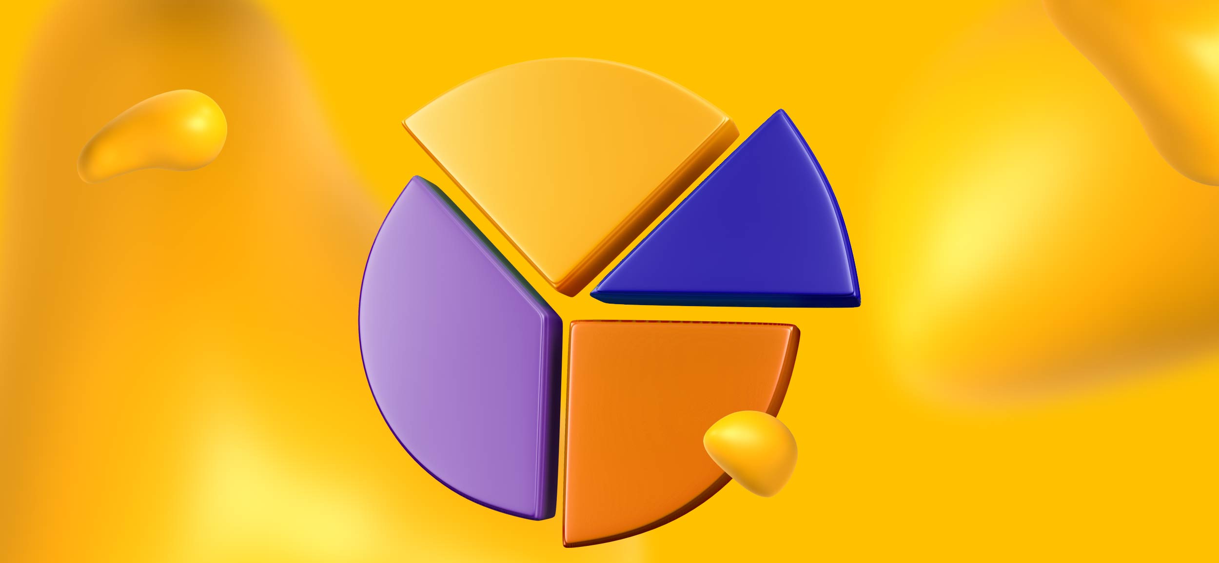 A pie chart split into 4 pieces, for top tools for marketing segmentation.