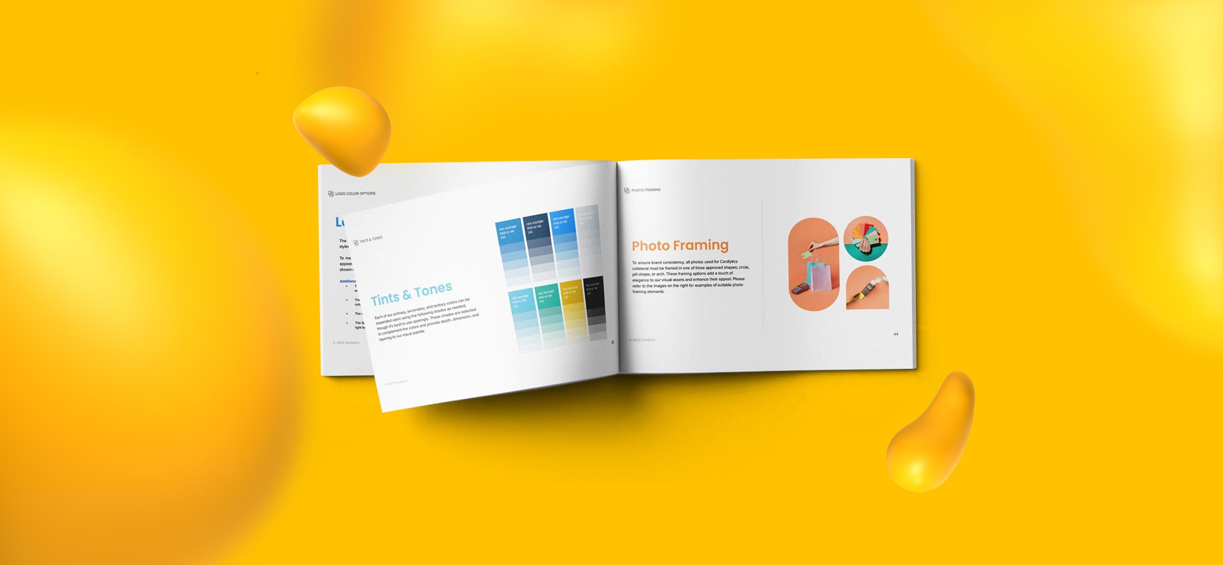 Brand guidelines for Cardlytics, one of Nicolle's creative projects.