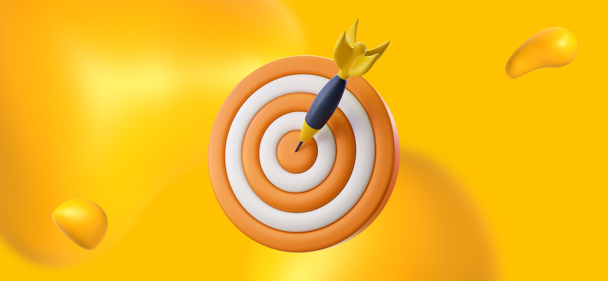 A target with a dart in its bullseye.