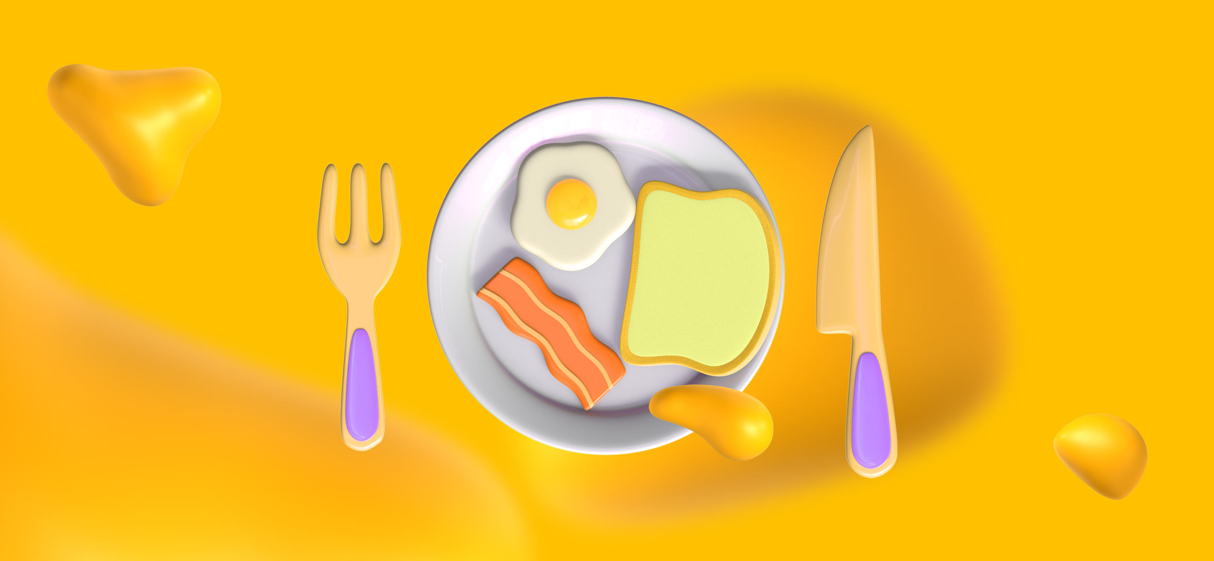 A plate of bacon and eggs, served with 11 effective restaurant marketing strategies.