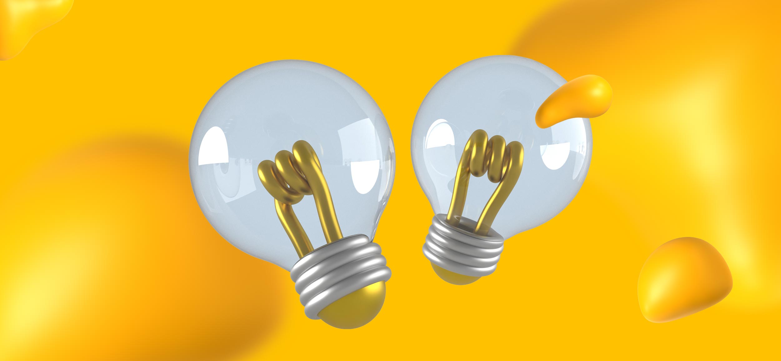 Two lightbulbs. Is a career in graphic design a good idea for you?